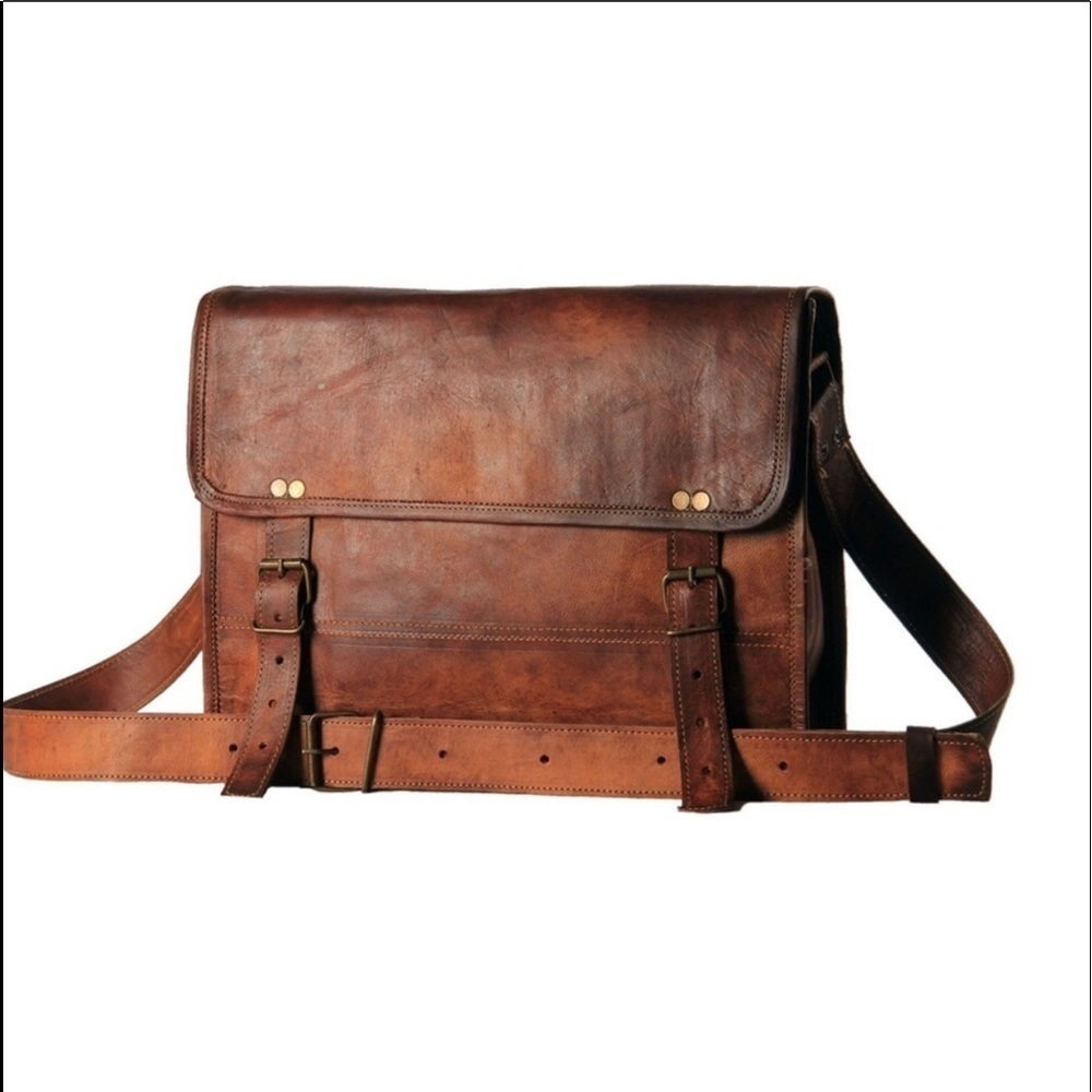 GRUNTLUXURY Men's Simple Messenger Bag